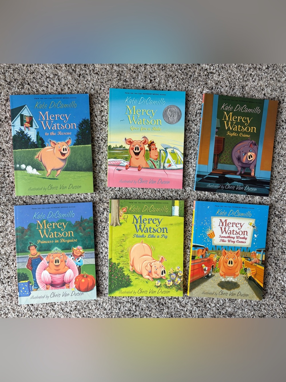 Kate DiCamillo Mercy Watson Kids Book Set - Colorful Covers (Multiple)